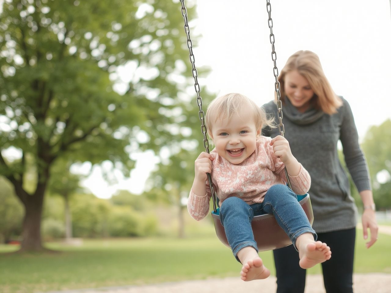 A hinta segíti a gyerekek érzelmi kötődésének és önbizalmának fejlődését.