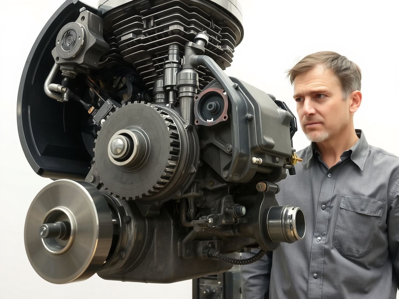 A kétütemű motor gyorsabb erőátvitellel és egyszerű felépítéssel működik.