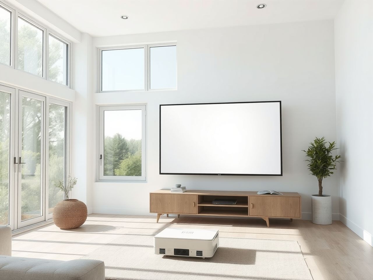 A környezeti fény jelentősen rontja a projektoros képminőséget nappal.