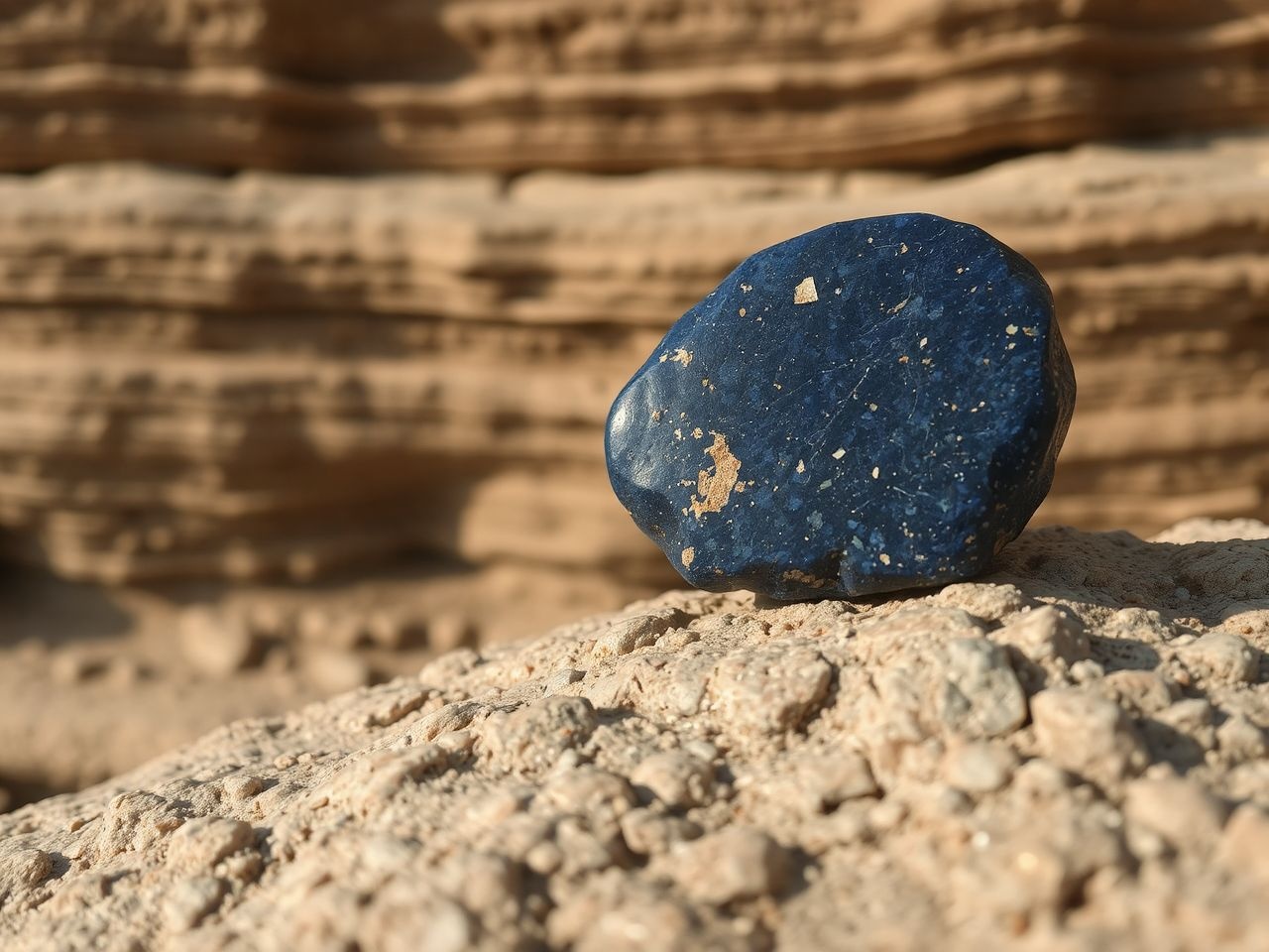 A lápisz lazuli főként szulfidokból álló metamorf kőzet.