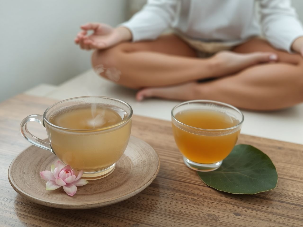 A lótuszvirág tea fokozza a mindfulness gyakorlatok mélyebb élményét.