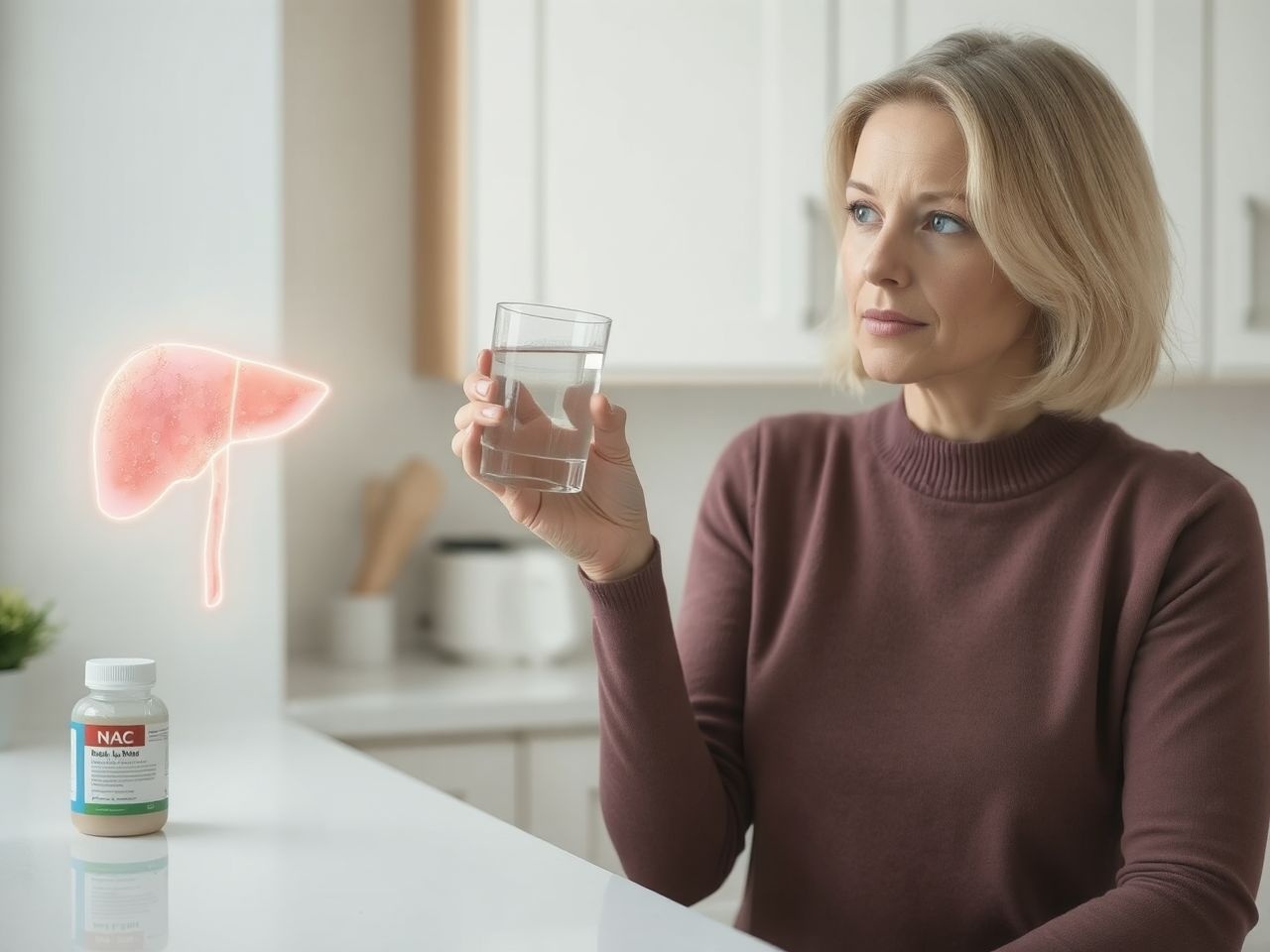 A NAC elősegíti a máj méregtelenítő enzimjeinek működését.