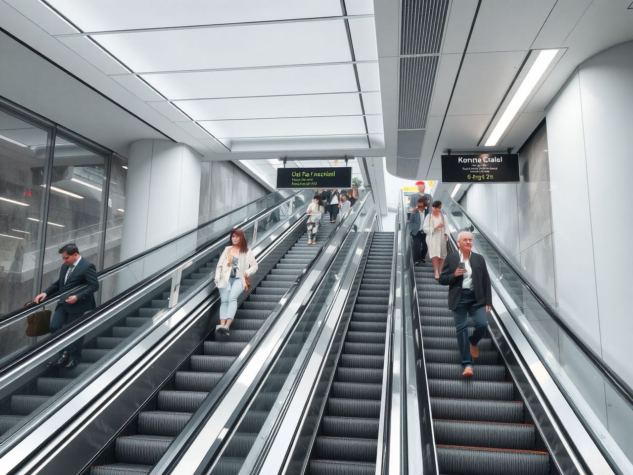 A mozgólépcsők gyorsítják a városi közlekedést és akadálymentesítenek.