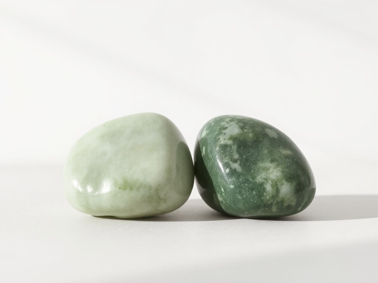 A nefrit keményebb és krémesebb, mint a jadeit.