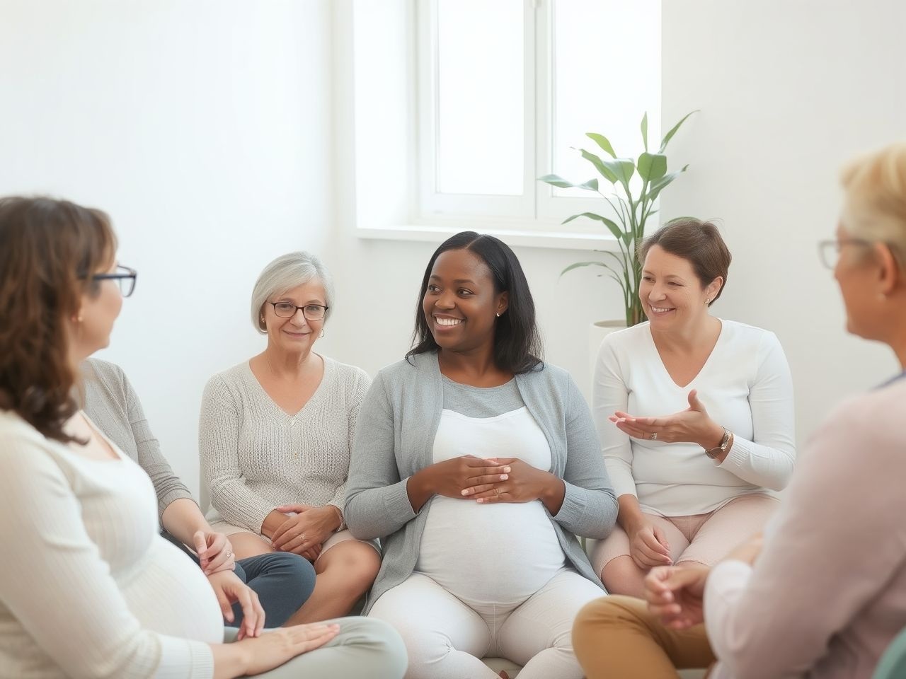 A szülésfelkészítés csökkenti a szorongást és támogatja az anya nyugalmát.