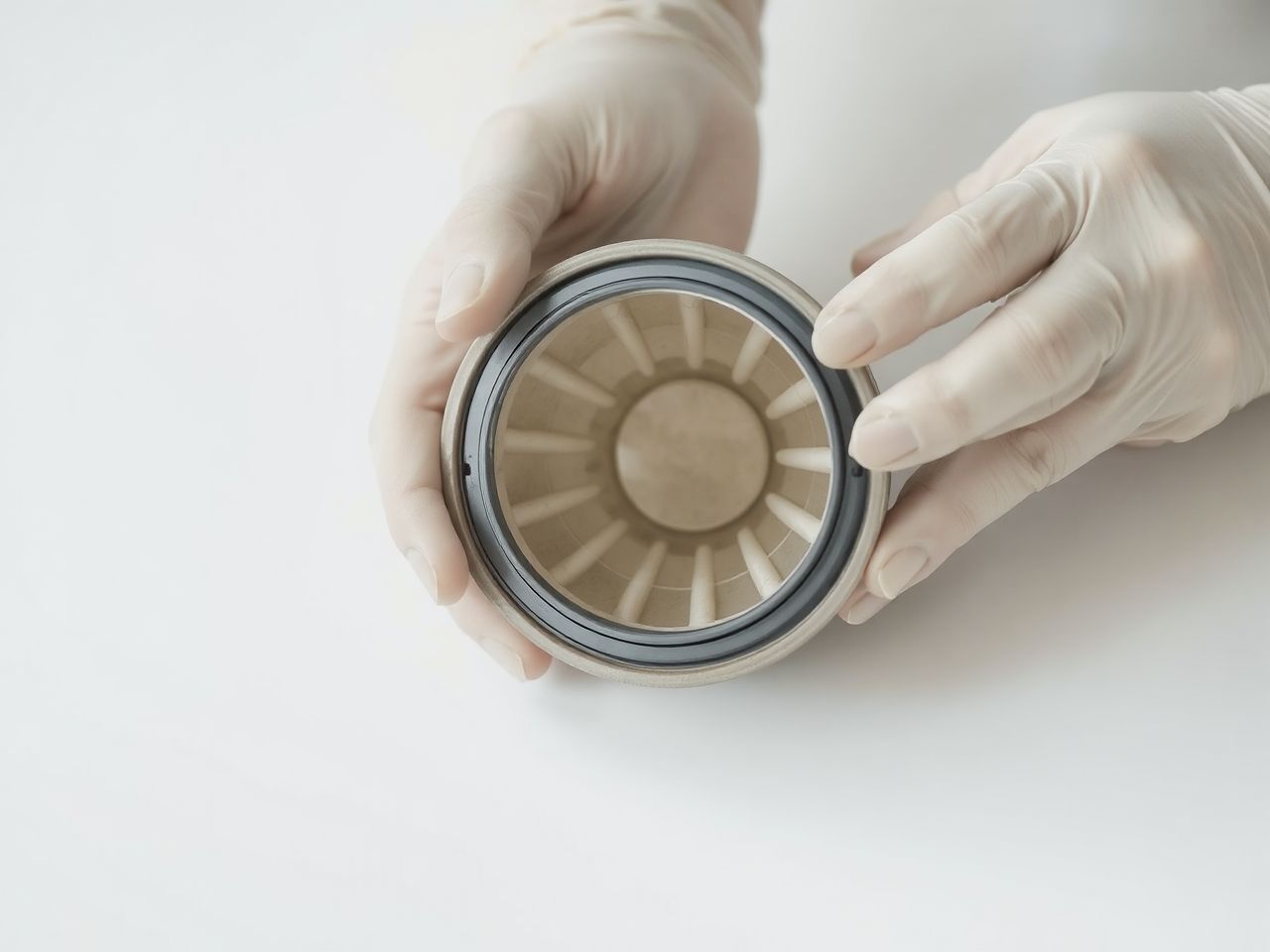 A szűrőbetétek aktivált szénrétege hatékonyan köti meg a gázokat.