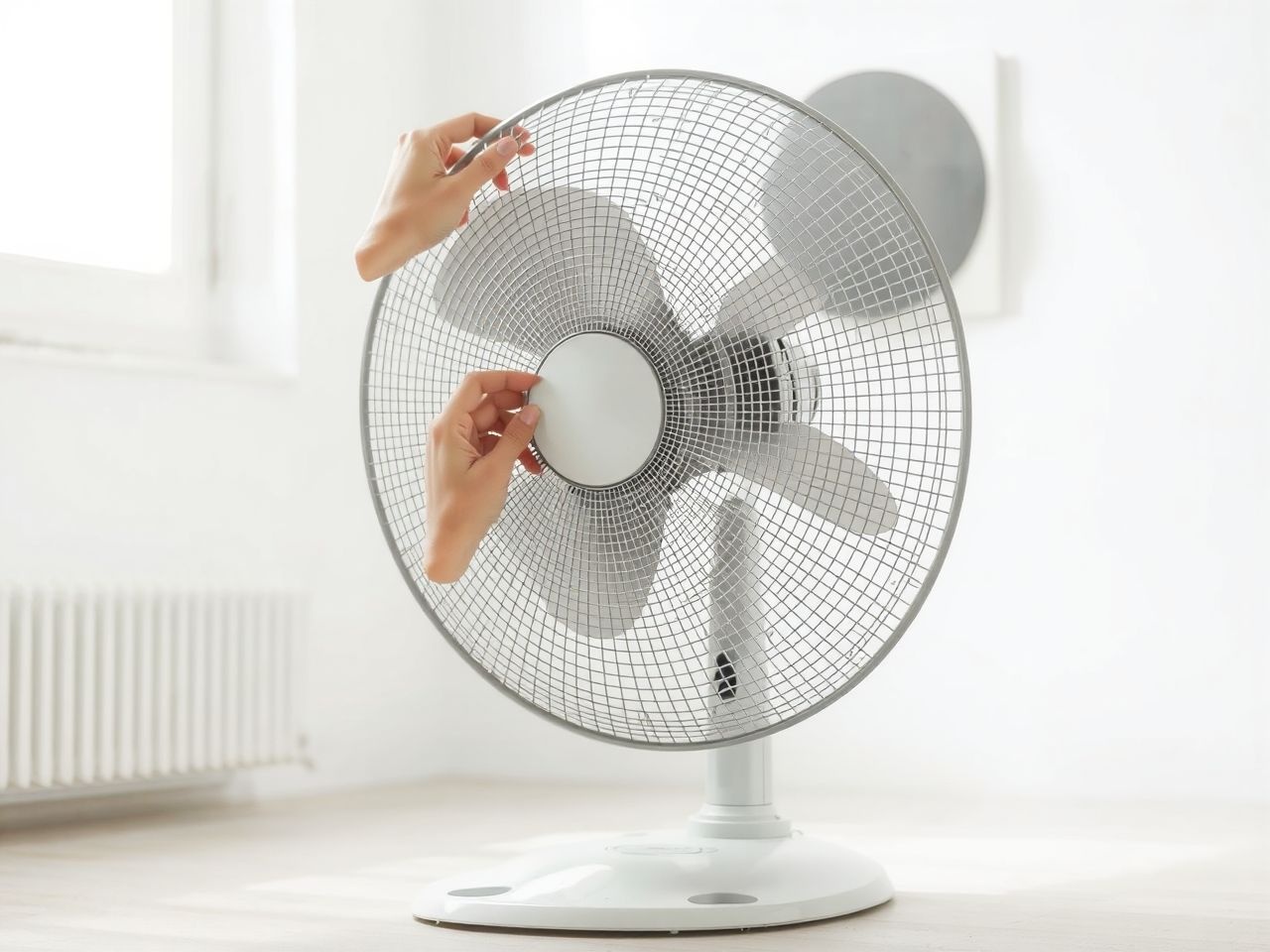 A ventilátor helyes irányítása csökkenti a légúti irritáció kockázatát.