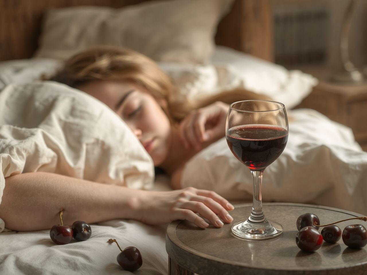 A meggybor természetes melatonint tartalmaz, javítva az alvást.