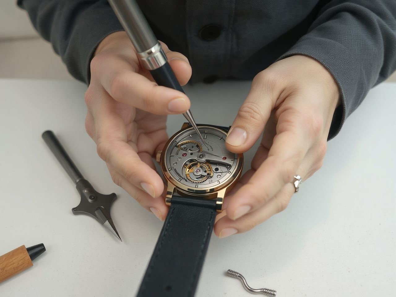 Az óraszerkezetek rendszeres olajozása meghosszabbítja működésük élettartamát.