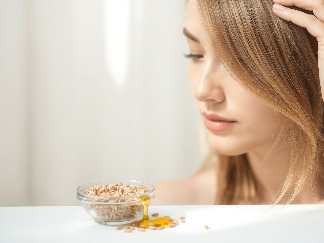 A lenmag gazdag omega-3, erősítve bőr és haj egészségét.