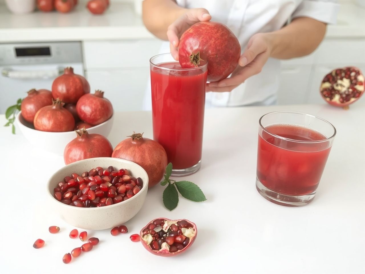 A gránátalma leve kiváló antioxidáns az egészséges bőrért.