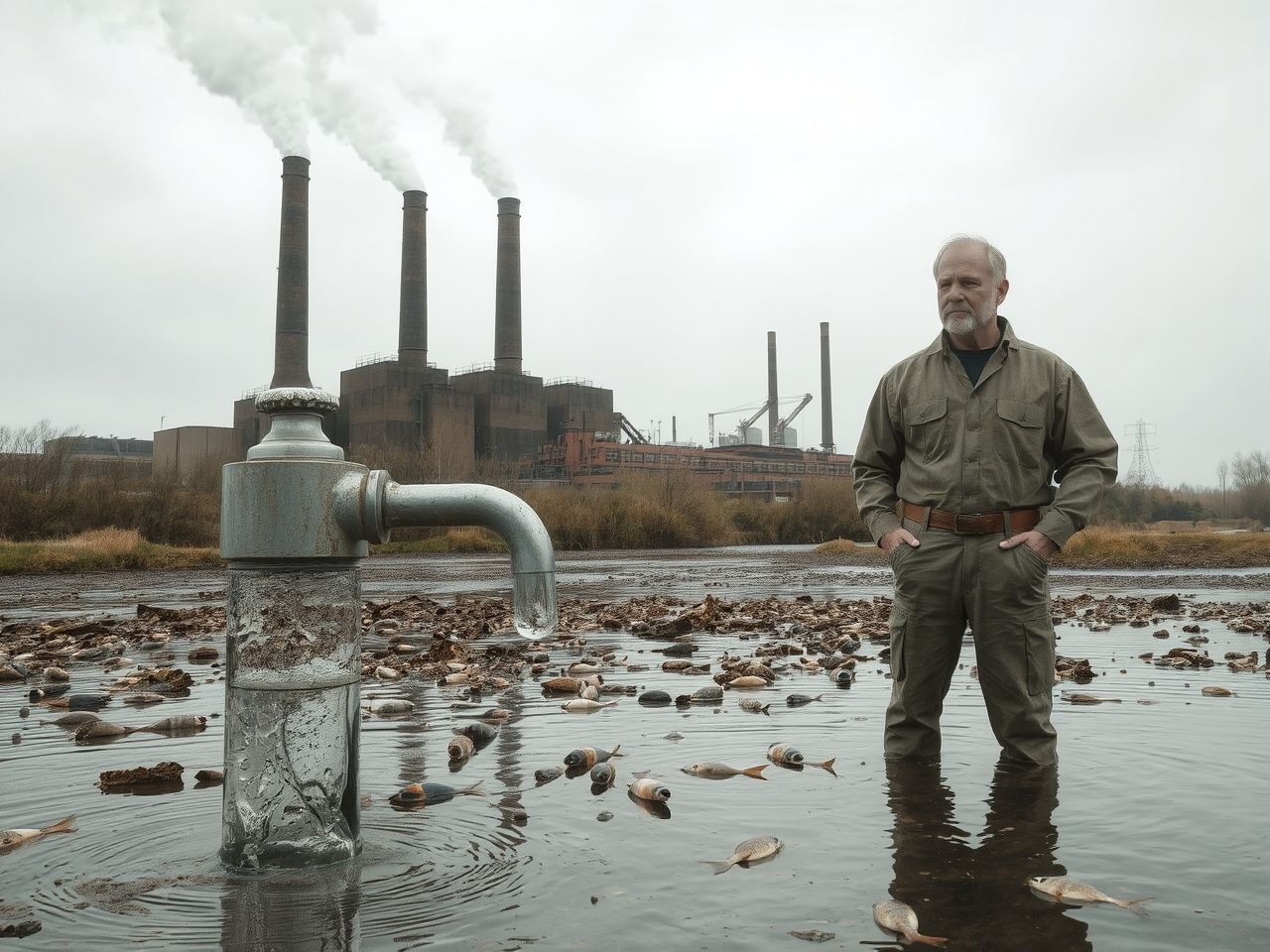 Az ipari szennyezés dihidrogén-monoxid mérgezést is okozhat.