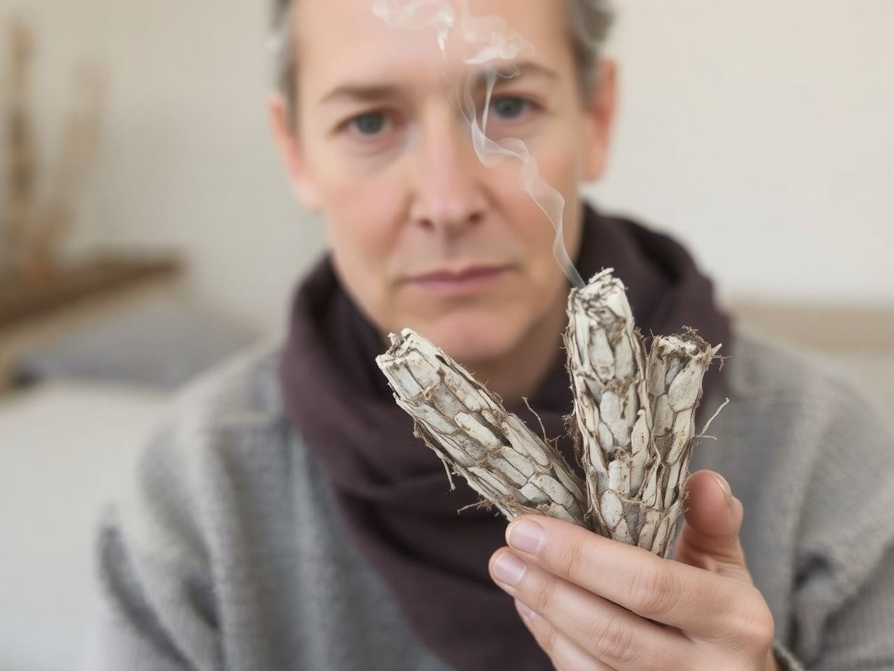 A fehér zsálya füstölésekor légúti irritáció léphet fel érzékenyeknél.