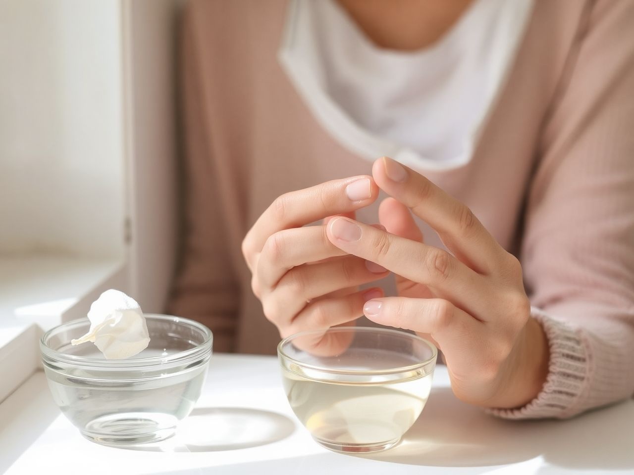 Az ecet nem gyógyítja meg teljesen a körömgombát.