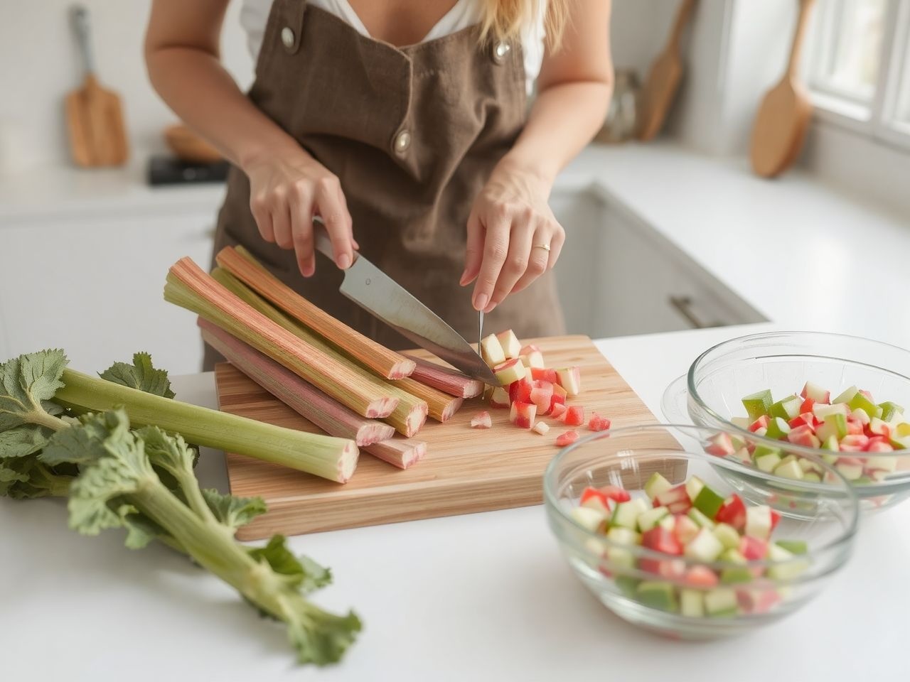 A rebarbara savanykás íze süteményekben és italokban használatos.