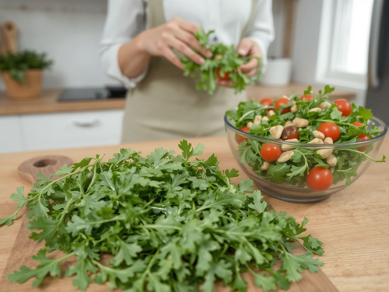 A rukkola antioxidánsai segítik a sejtek fiatalítását és védekezését.