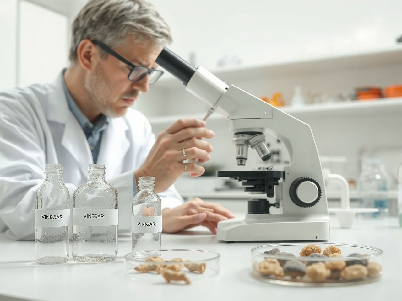 Kutatások szerint az ecet gombaellenes hatása mérsékelt, de létező.