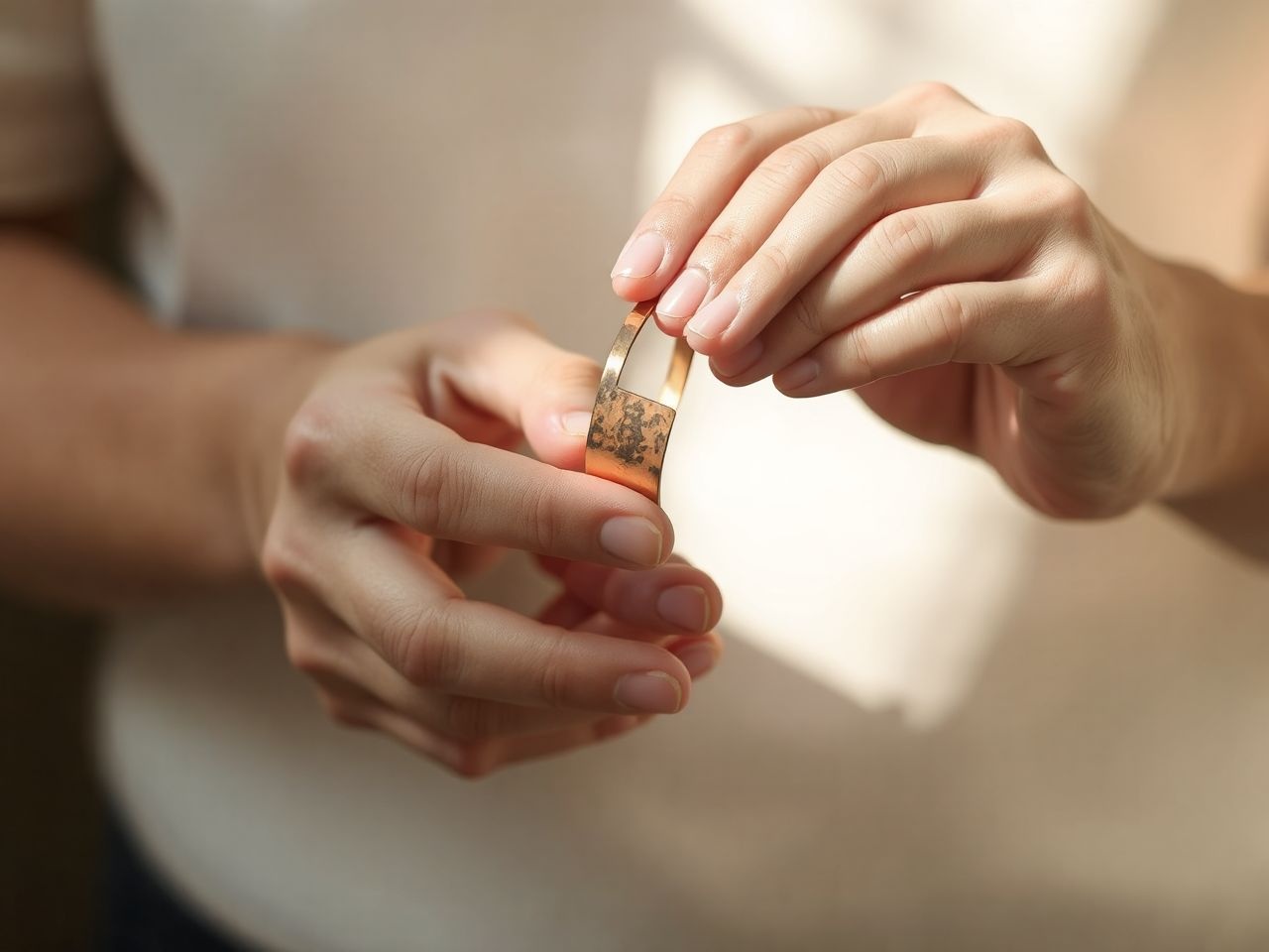 A rézékszer antimikrobiális hatása segít bőrproblémák ellen.