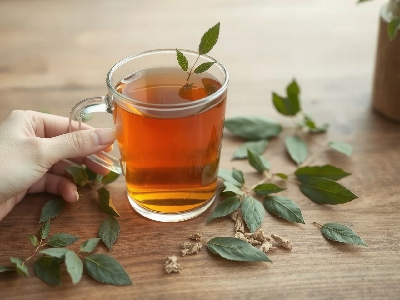 A babérlevél tea segíti az emésztést és csökkenti a stresszt.