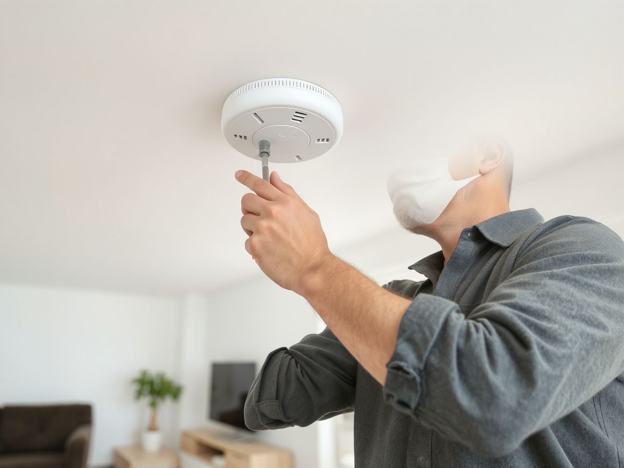 A füstjelzőket a mennyezet közepére érdemes telepíteni.