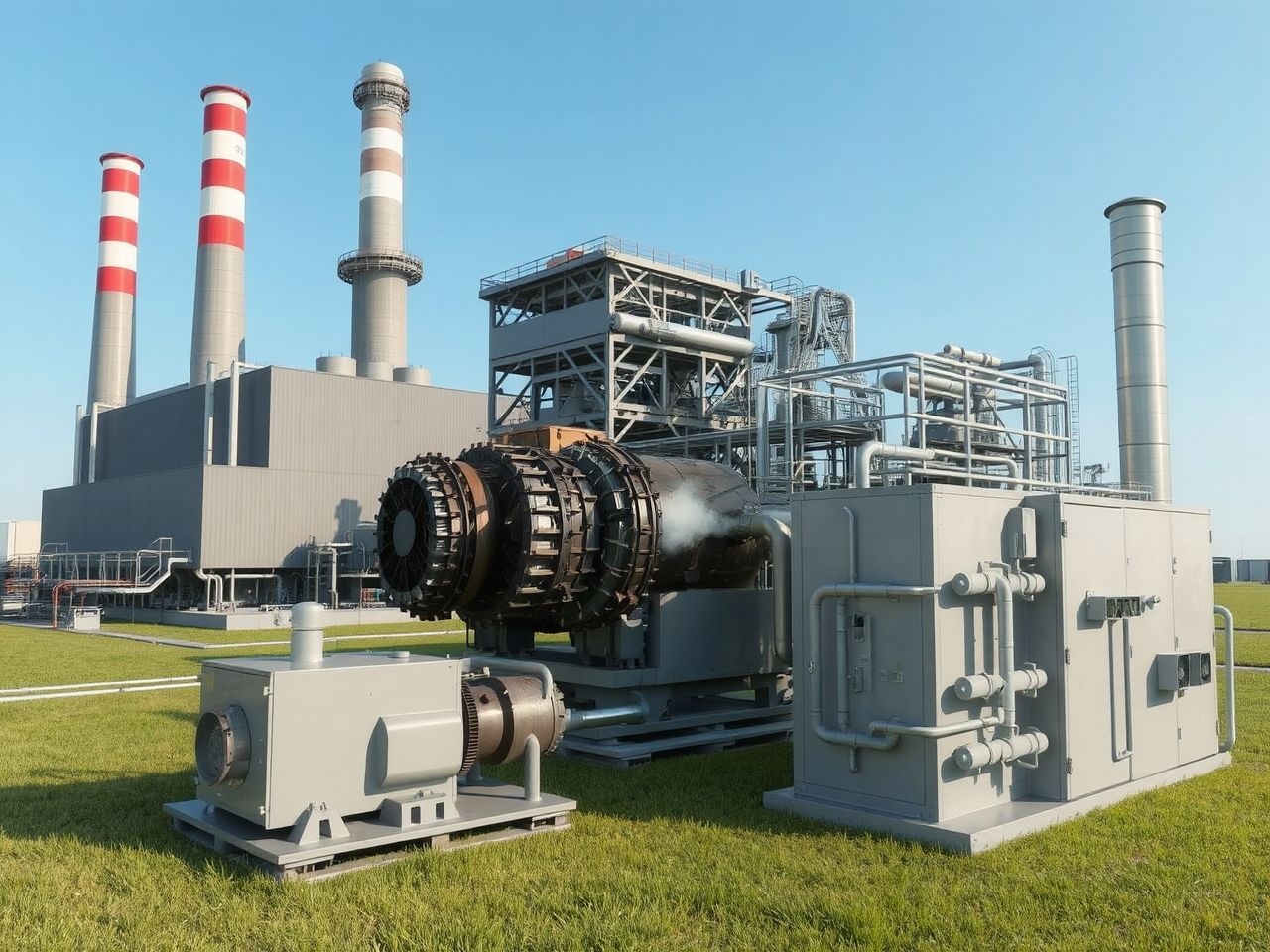 A gázturbinás erőművek gyorsan indíthatók csúcsterhelés kezelésére.