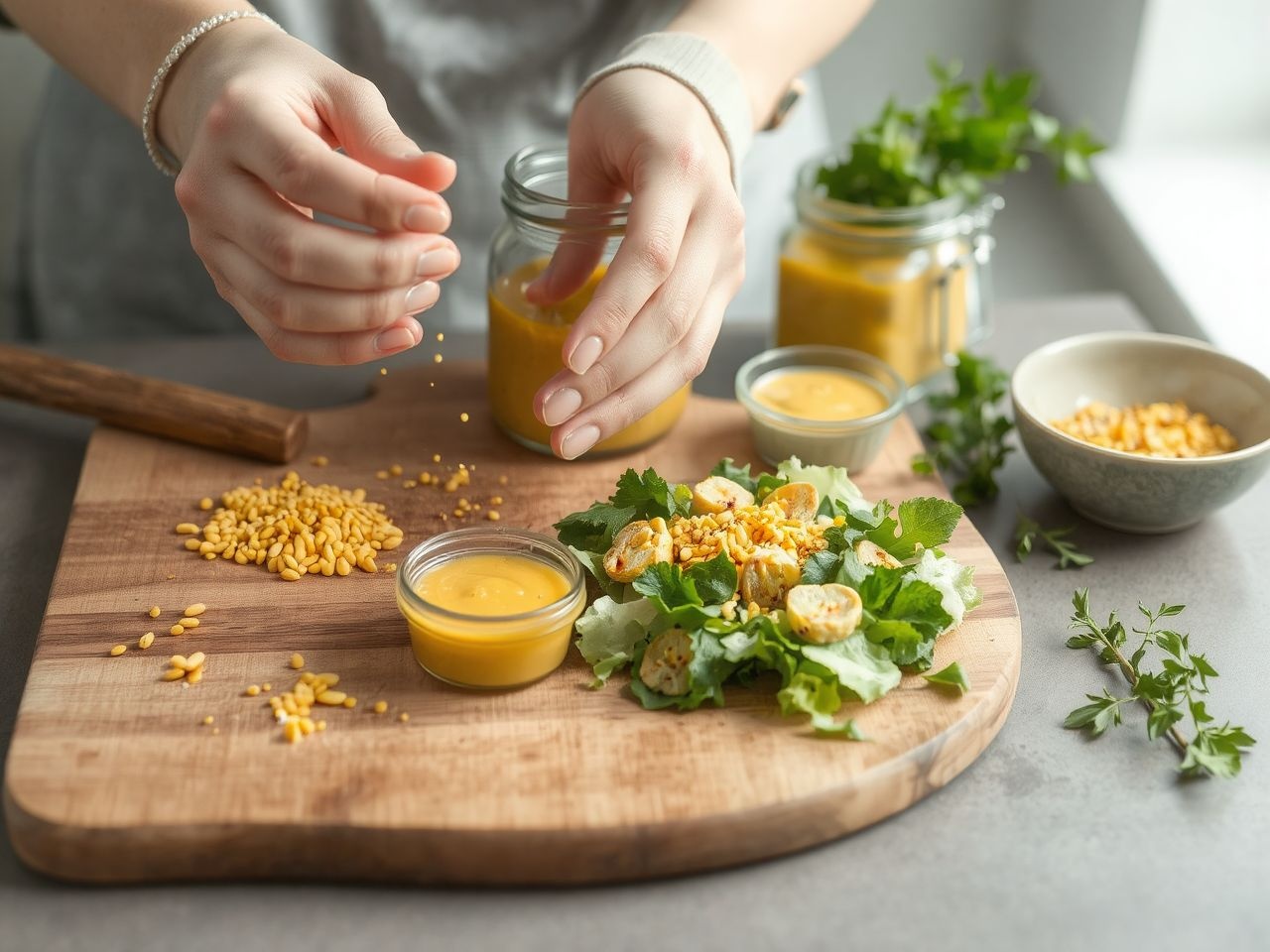 A mustármag pikáns ízt ad salátáknak és mártásoknak.