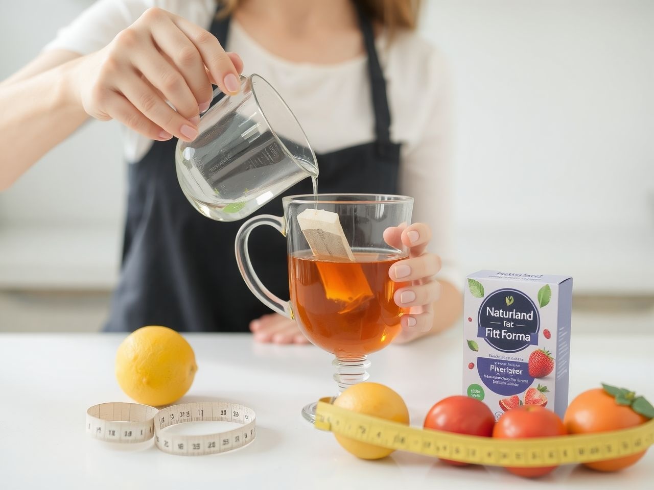A Naturland Fitt Forma tea támogatja az egészséges fogyókúrát.