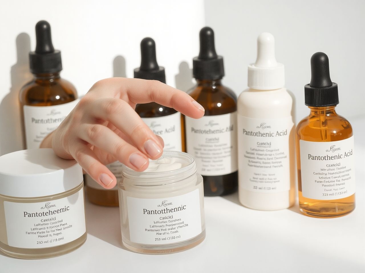 A pantoténsav különféle formái hidratálják és regenerálják a bőrt.
