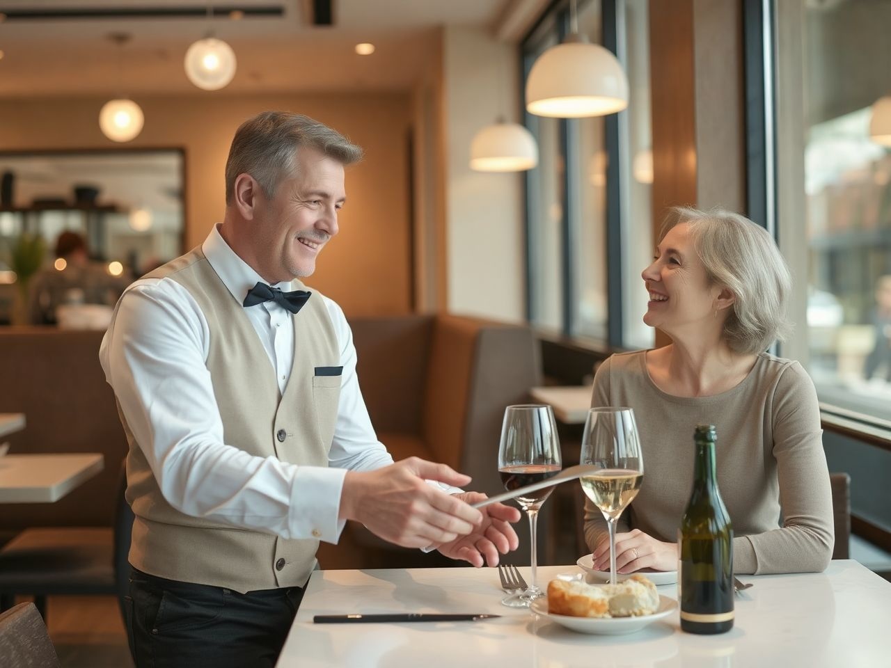 A pincér hiteles márka nagykövetként erősíti a vendégélményt.