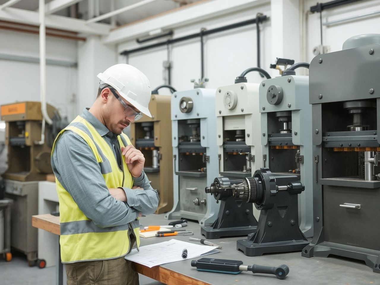 A présgépek kiválasztásánál a nyomóerő és pontosság kulcsfontosságú.
