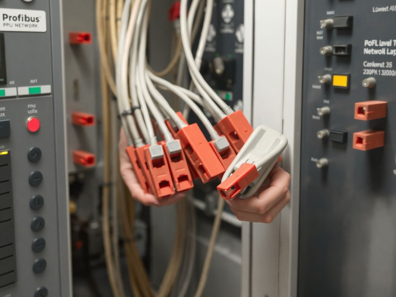 A Profibus fizikai rétegénél a csavart érpár kábelezés alapvető.