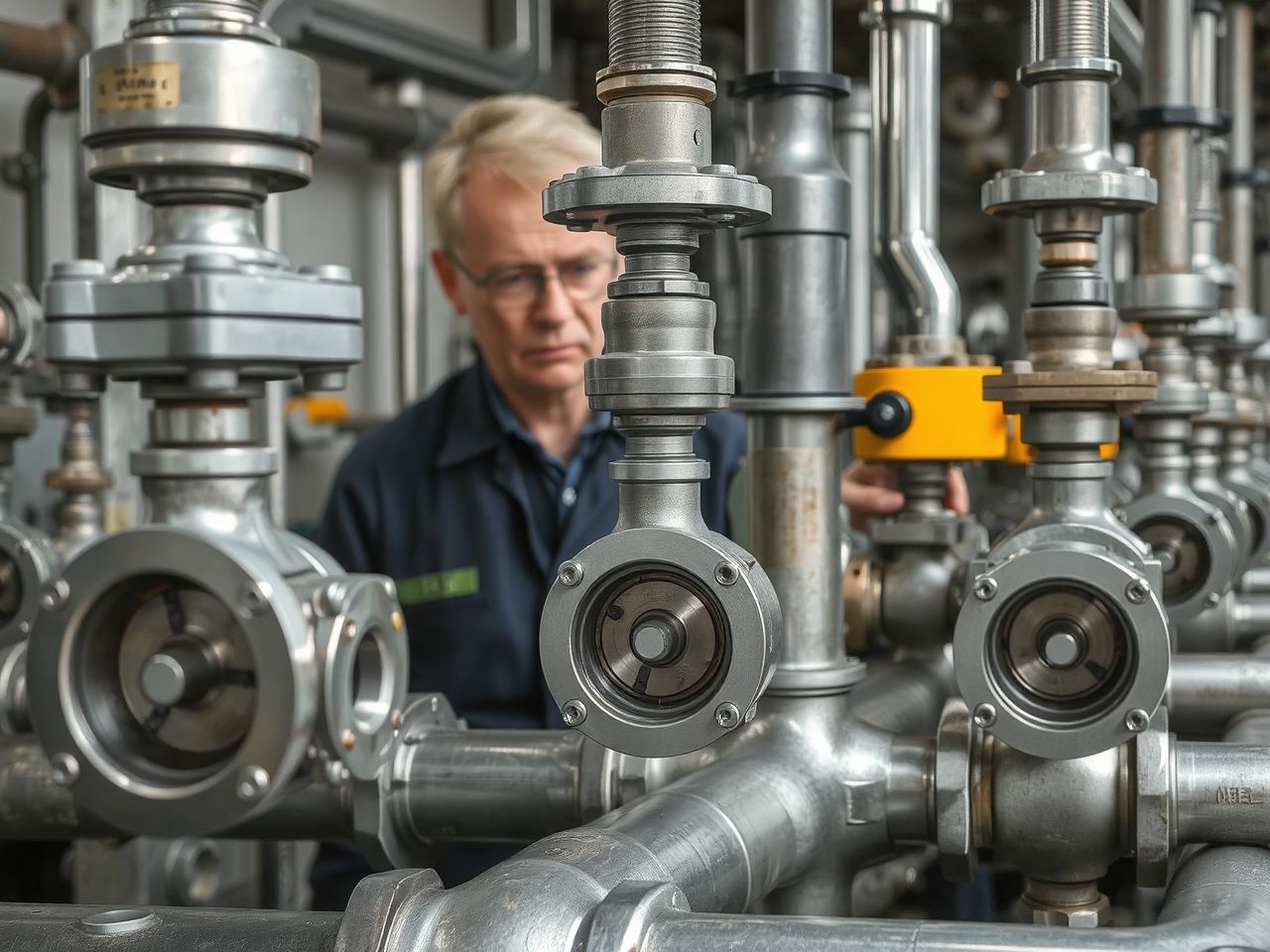 A szabályozó szelepek precízen szabályozzák az ipari áramlást.