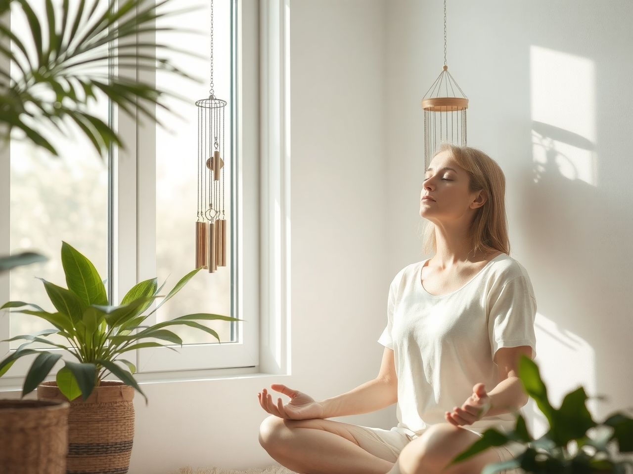 A szélcsengő hangjai természetes stresszoldóként nyugtatnak meg.