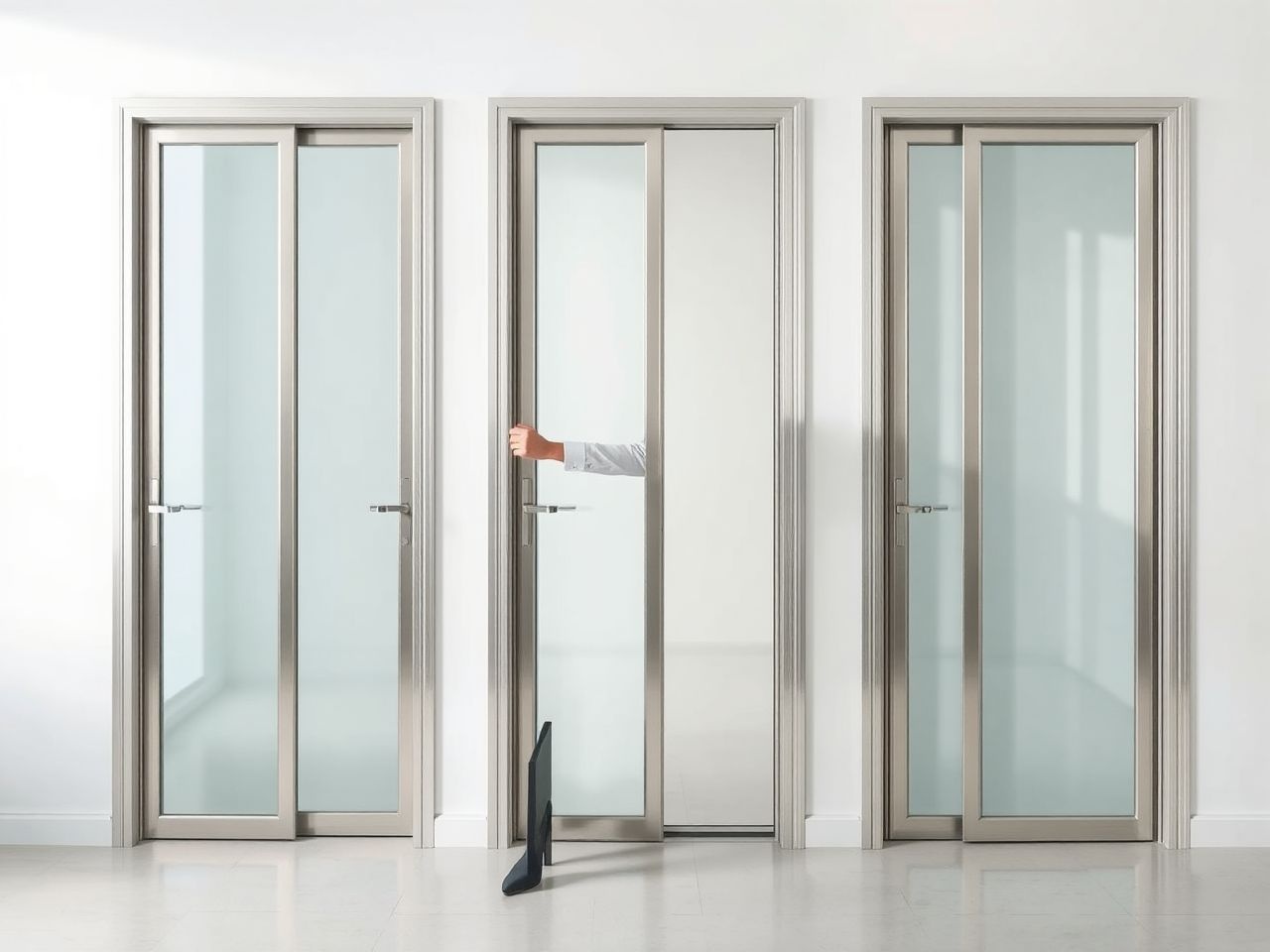 A tolóajtók helytakarékosak és könnyen automatizálhatók működésük alapján.