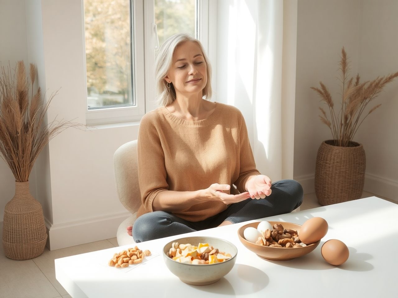 A triptofán fokozza a szerotonin termelést, csökkentve a szorongást.