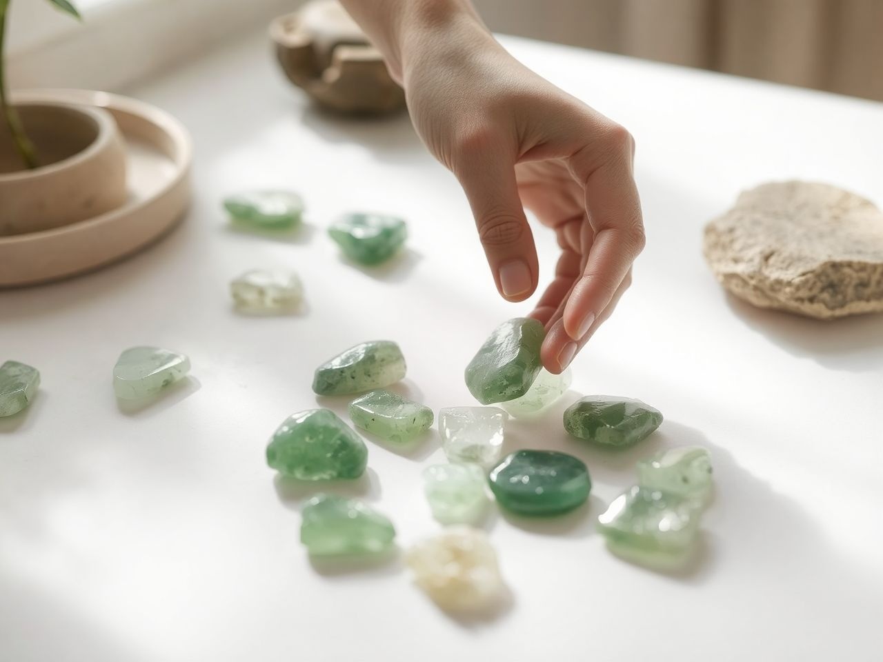 A zöld kalcit tisztasága meghatározza gyógyító hatását.