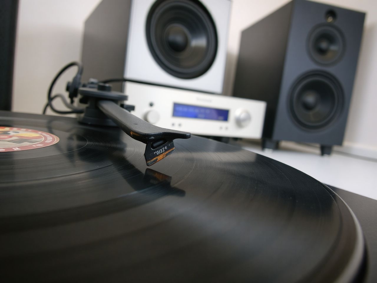 Az analóg jel a felerősítés után vibrálva szól a hangszórókból.