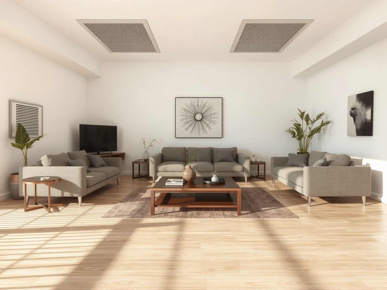 Bútorok árnyékolása csökkenti az infrafűtés hatékonyságát.