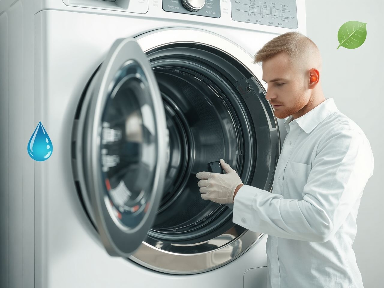 A vízszintszabályzó csökkenti az energia- és vízfogyasztást mosás közben.