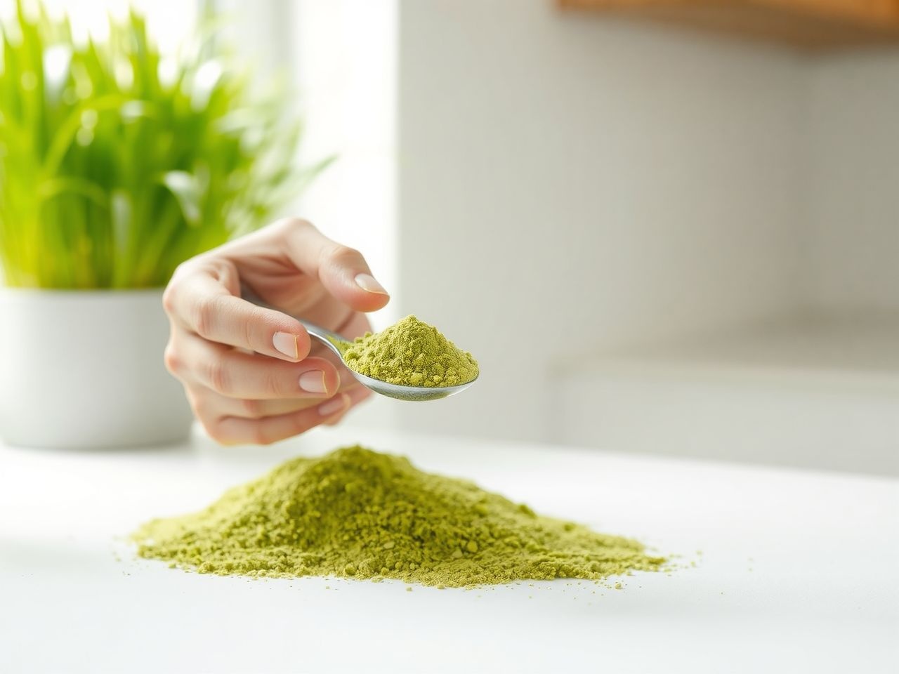 A búzafű por gazdag antioxidánsokban, amelyek támogatják az immunrendszert.