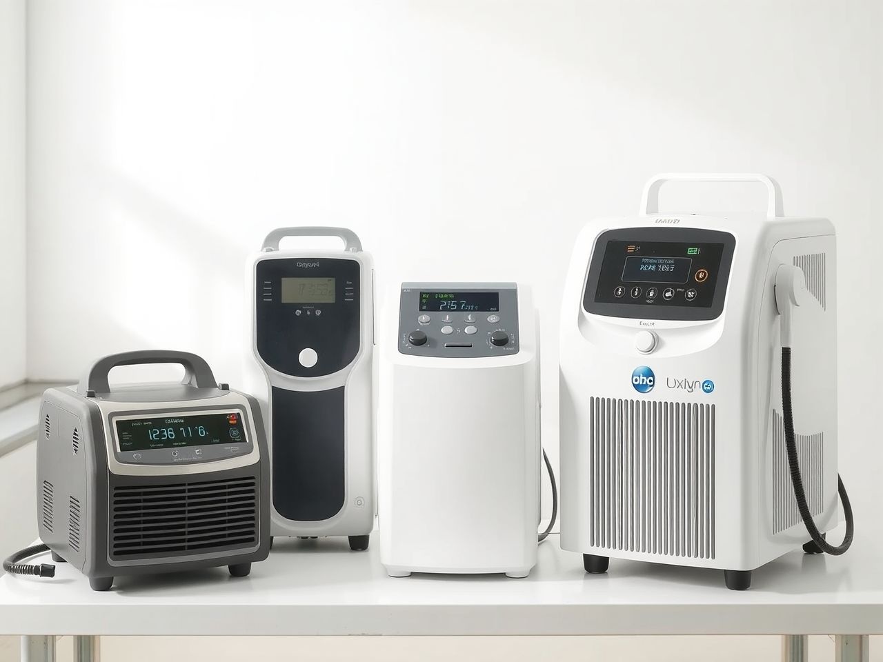 Az oxigénkoncentrátorok hordozható és álló típusokban érhetők el.