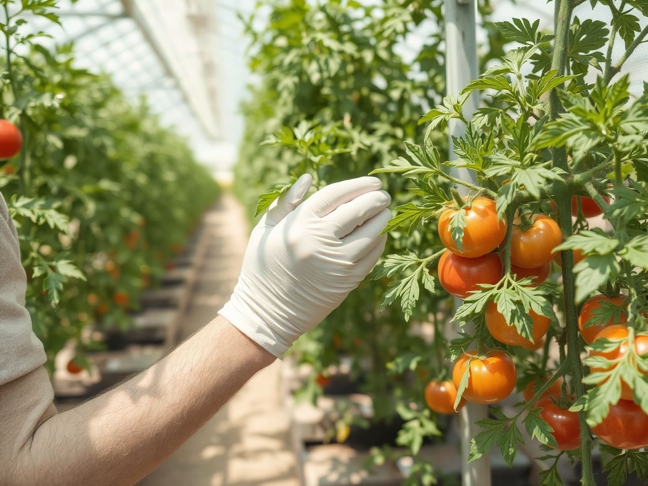 Az üvegházban a természetes kártevőirtás hatékony védelem.