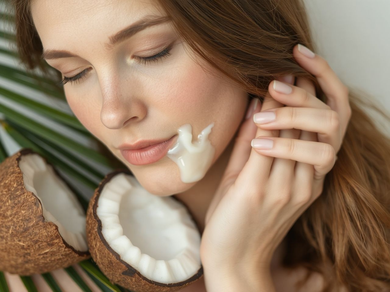 A kókuszzsír táplálja a bőrt és serkenti a hajnövekedést.