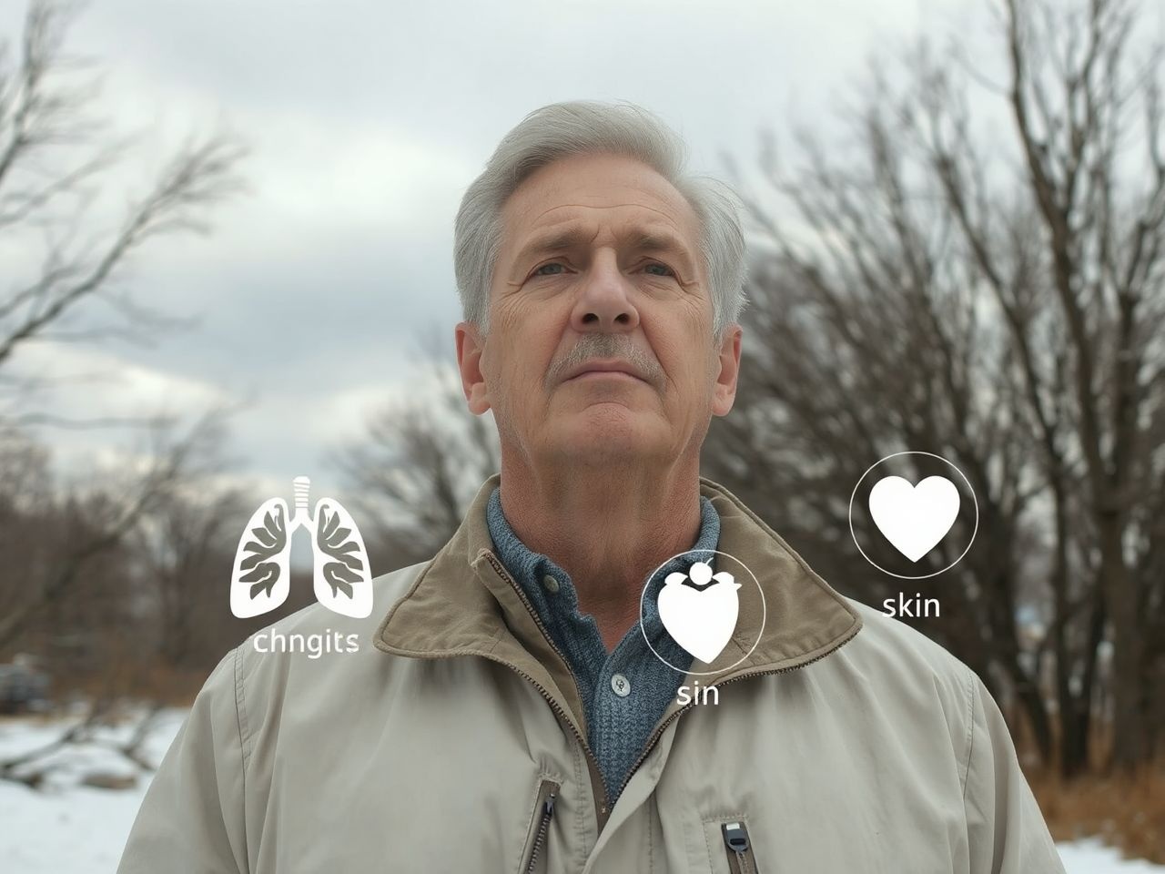 A hidegfront elsősorban a légző- és keringési rendszert érinti.