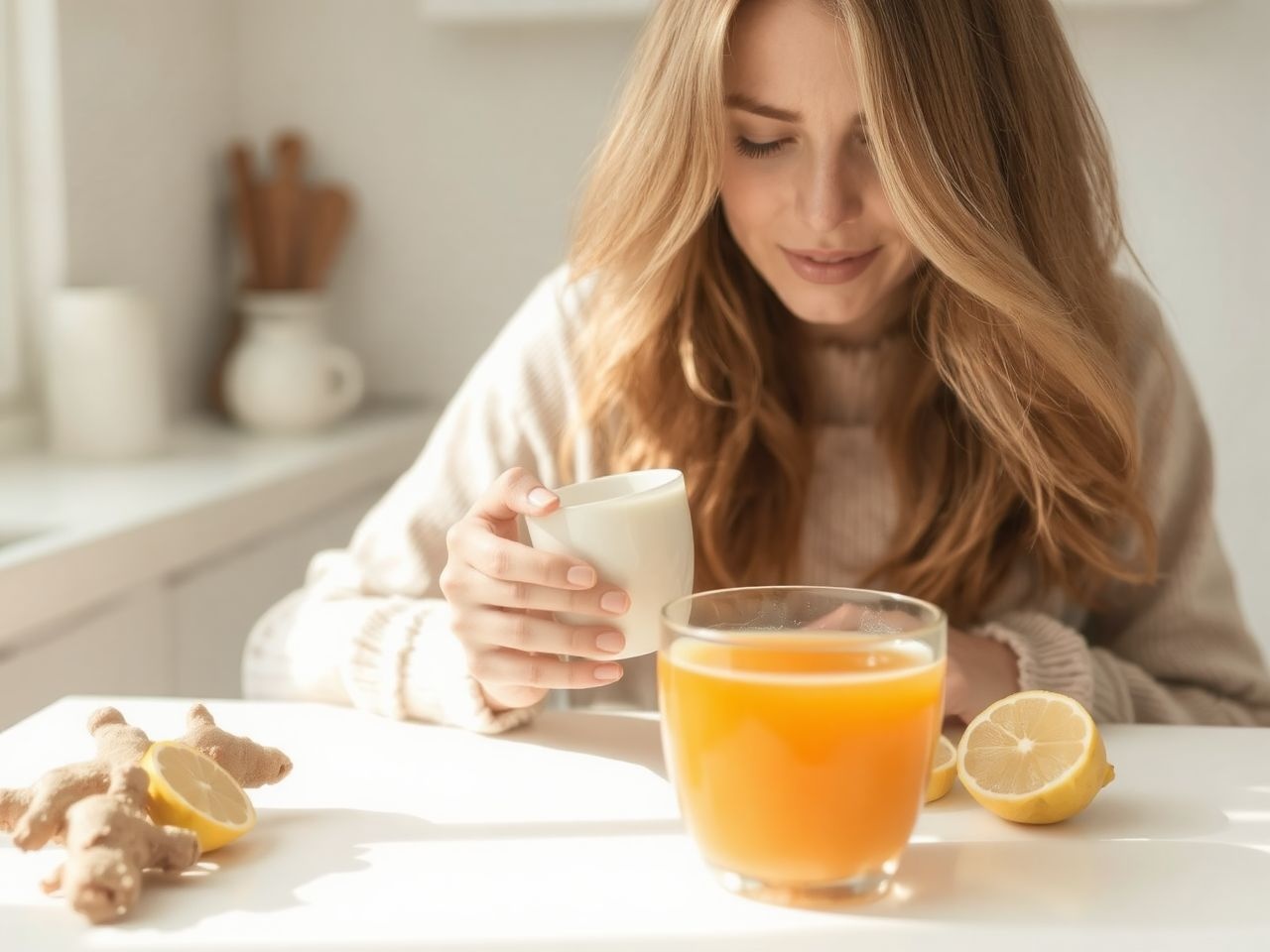 A gyömbér csökkenti a hányingert és javítja az emésztést.