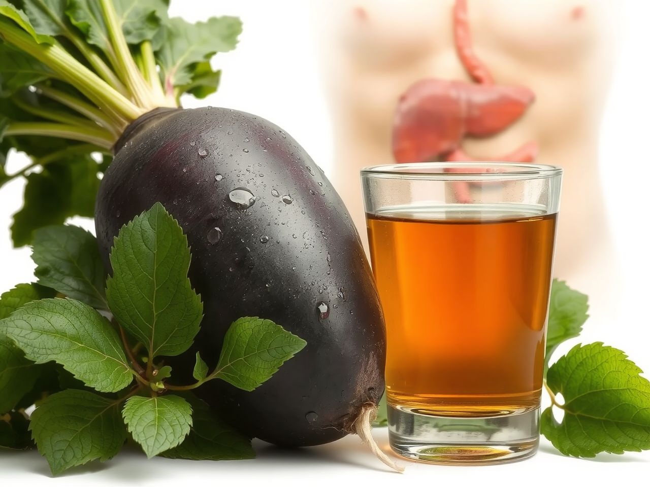 A fekete retek serkenti a máj méregtelenítő folyamatait.