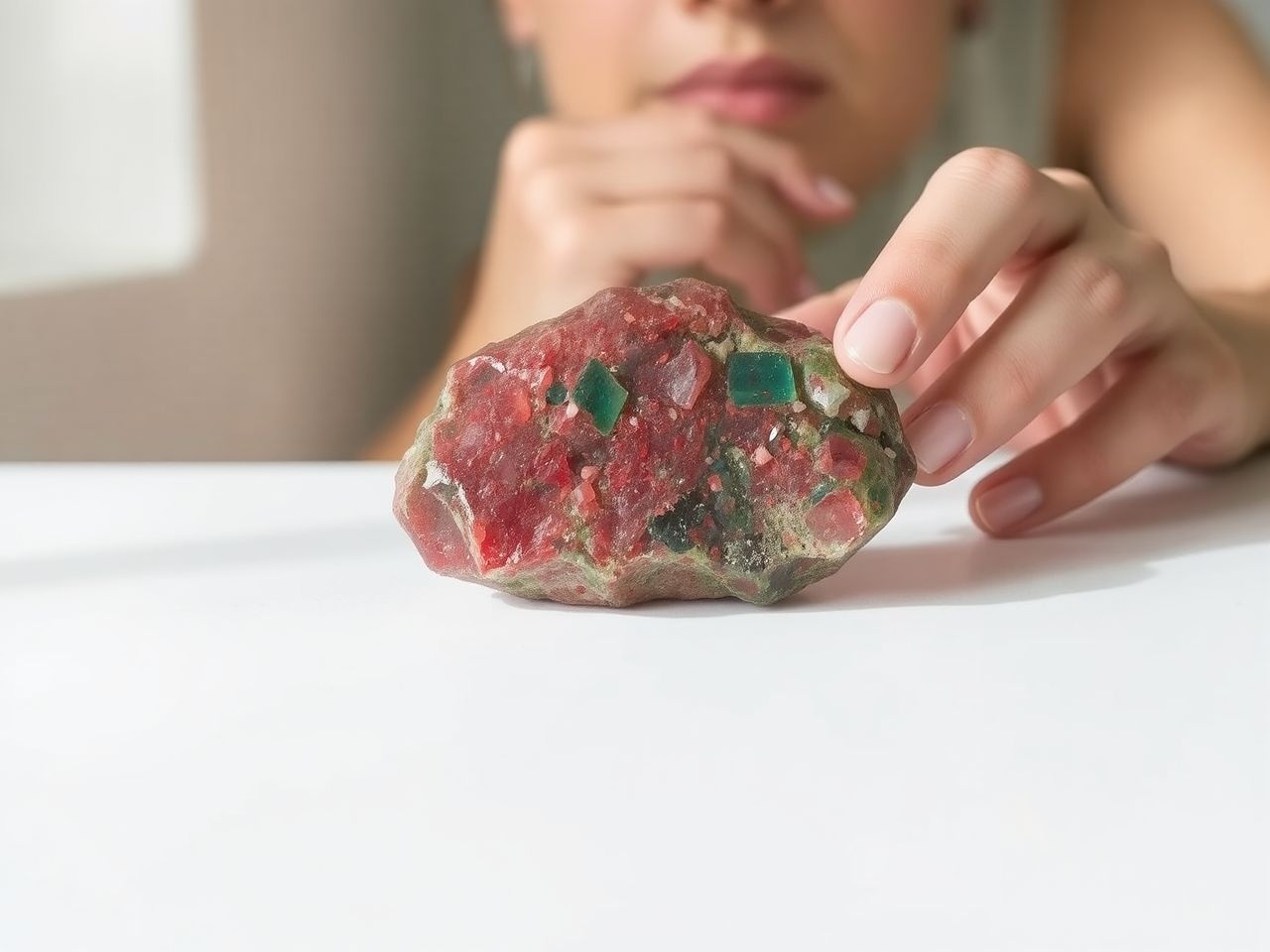 A rubin zoizit nem gyógyít betegséget, hanem energetizál.