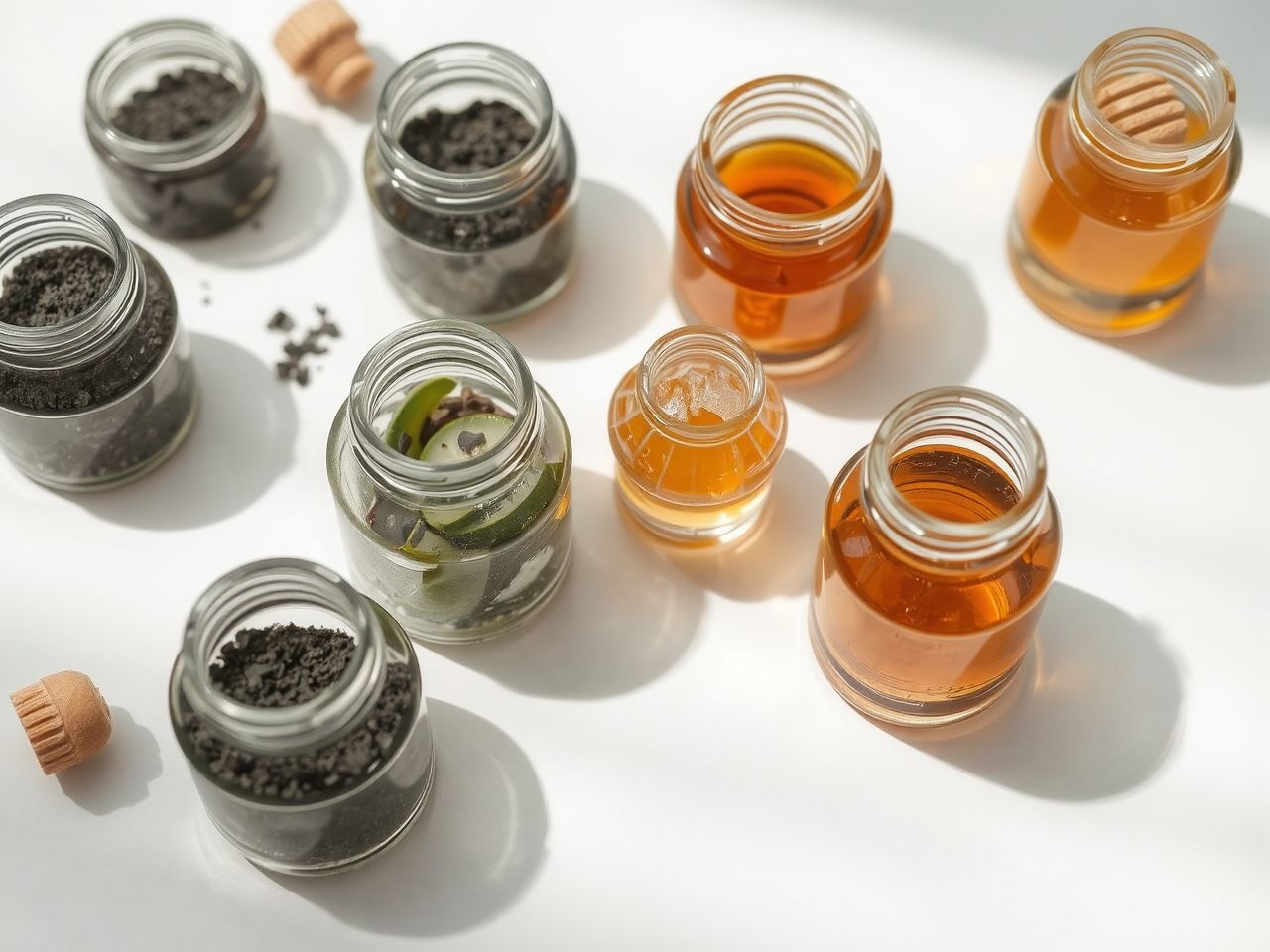 Az orvosi szénhez hasonló hatóanyagok mélytisztítók és gyulladáscsökkentők.