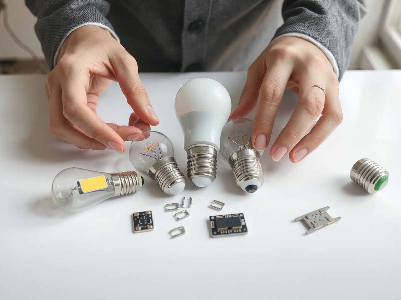 A LED-ek hatékonysága hőmérséklet-érzékenység miatt változik jelentősen.