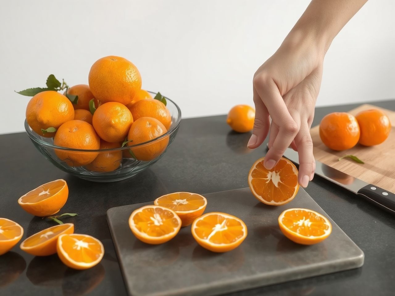 A mandarin frissítő aromája különleges ízt ad desszerteknek.